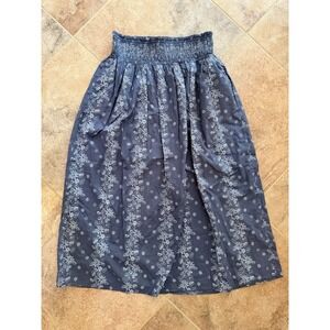 Women's Universal Thread Blue Floral Maxi Skirt High-Rise Size Medium NWT